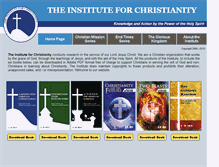 Tablet Screenshot of christianityinstitute.org